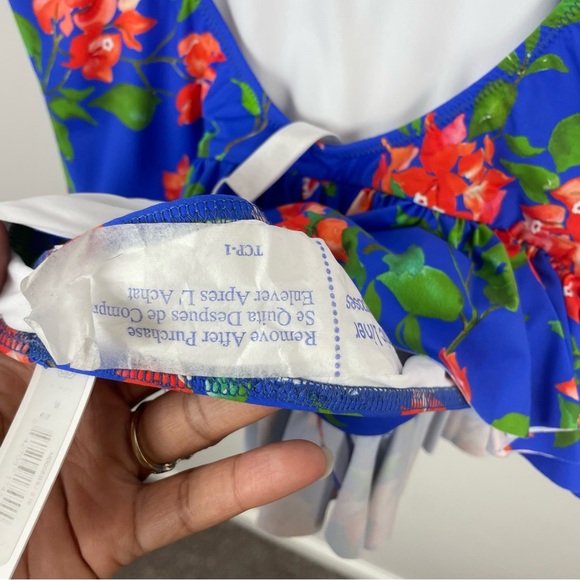 Caroline Constas x Mer Tinos Floral One Piece Swimsuit Size Medium - Picture 8 of 12